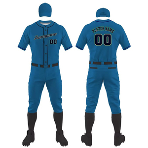 Ensemble d'uniformes de baseball personnalisés – Maillot et pantalon pour jeunes et adultes – Tenue de compétition en polyester, taille sur mesure, imperméable et respirant - Product Image 1