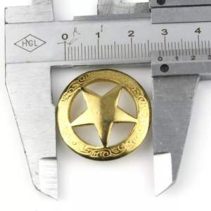 Conchos de Latón con Tornillo, Remaches Decorativos de Flor y Estrella para Manualidades en Cuero, Carteras, Bolsos, Cinturones y Decoración - Product Image 2