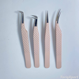 Pinzas Antimagnéticas de Acero Inoxidable para Extensión de Pestañas, Punta de 10 mm para Volumen, Abanico y Aislamiento - Product Image 4