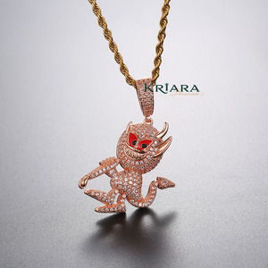 Pendentif singe en argent 925 plaqué or 18 carats avec moissanite, unisexe, style hip-hop, pour usage quotidien, breloque à thème animal, cadeau certifié - Product Image 4