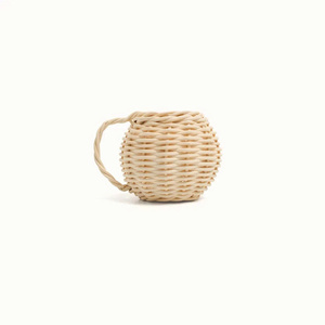 Miniature Woven Rattan Tea <b>Set</b> for Kids - Handmade Decorative <b>Teapot</b> and Cups for Playroom & Nursery Art - Product Image 6