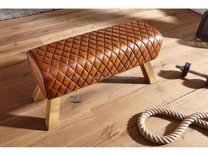 Modern Leather Upholstered Bench Wooden <b>Legs</b> Tufted Ottoman Bench Living Room Bedroom Seating Bench 2026 - Product Image 3