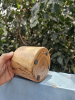 Bol à bougie en bois fait main |   Pot à bougie en bois naturel |   Vase à bougie rustique |   Vente en gros OEM