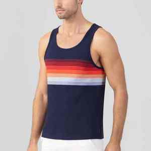 Camiseta sin mangas de gimnasio para hombre 2026 de alta calidad, ajuste muscular, transpirable, de punto, para entrenamiento, con logo personalizado, estilo casual, al por mayor para hombres - Product Image 5