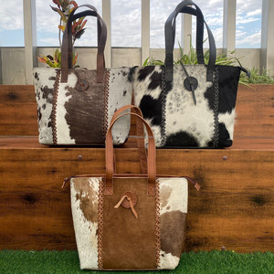 Gran oferta, bolso de mano de piel de vaca, bolso elegante, pelo en piel oculta, hermosos bolsos de diseñador para mujer, multiusos - Product Image 3