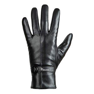 Guantes de Trabajo para Hombre, Cómodos, Económicos, Negros, con Pantalla Táctil, de Cuero Cosido, para Invierno, para Mujer - Product Image 4