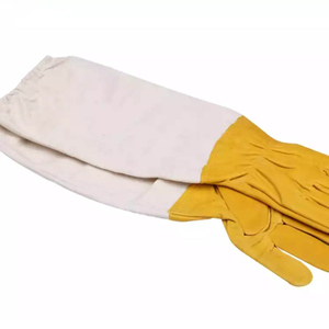 Bee Keeping <b>Gloves</b> Heavy Duty Canvas Sleeve Leather <b>Gloves</b> Sting Resistant for Hive Inspection OEM Bulk - Product Image 3