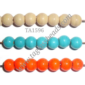 Handmade Round Glass Beads Assorted Solid Colors Loose Spacer Beads Strand for DIY Jewelry Making and Crafts - Product Image 2