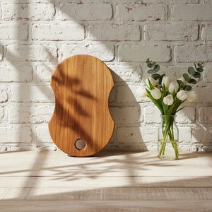 Tabla de cortar de madera de estilo vintage de calidad premium para cocinar en la cocina, preparar alimentos y presentar con elegancia en la mesa. - Product Image 3