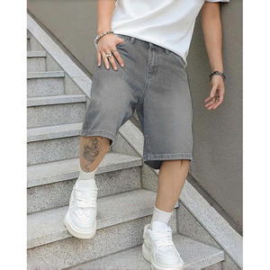 Pantalones Cortos de Mezclilla con Lavado Ácido al por Mayor, Estilo Urbano, Corte Holgado, Vintage, de Algodón, con Logotipo Personalizado, Proveedor - Product Image 6