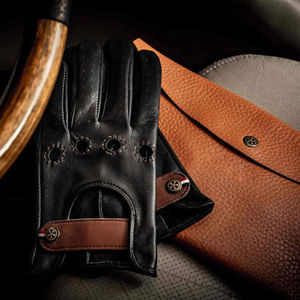 Guantes de Conducción de Cuero de Estilo Clásico, Completos, Duraderos, Cómodos, para Uso Diario - Product Image 4