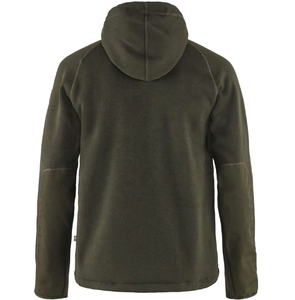 Sweat-shirt à capuche zippé pour homme, vert olive foncé, style tendance, en coton respirant, pour streetwear - Product Image 2