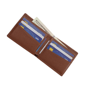 Portefeuille homme en cuir véritable premium, anti-RFID, fin, pliable, fournisseur en gros, OEM, export, portefeuille homme en cuir premium - Product Image 3