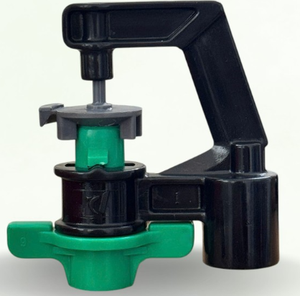Aspersor emergente de 1 pulgada, sistema de riego de jardín de plástico, cuerpo verde y negro - Product Image 1