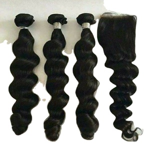 Cheveux humains bruts naturels indiens 100 % non traités, provenant d'un seul donneur, cuticules alignées, avec différentes textures, tailles et couleurs. - Product Image 5