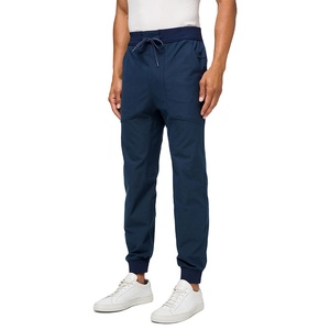 Pantalones Deportivos Casuales de Corte Ajustado Personalizados de Alta Calidad, Pantalones de Chándal Elásticos de Algodón y Elastano Ligeros de Cintura Alta para Gimnasio para Hombre 2026 - Product Image 1