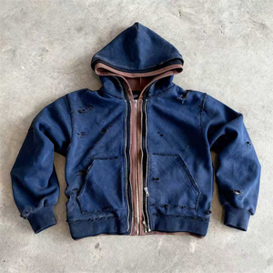 Sudadera con capucha de triple capa desgastada personalizada Equality Trending, nueva tendencia, de alta calidad, 100% algodón, para hombre - Product Image 2