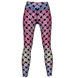 Leggings de sport personnalisés pour femmes, sans coutures, pour adultes, conçus pour la sublimation. - Product Image 4