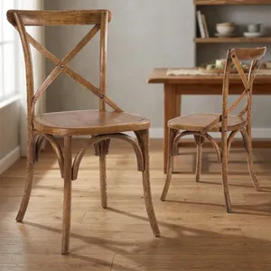 Chaise de salle à manger moderne et contemporaine empilable en plastique avec cadre en bois massif extensible et pieds en métal pour maison, bar, parc, villa, appartement - Product Image 6