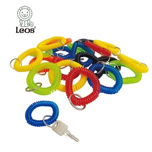 Wrist Coil Wrist Keychain Colorful Stretch <b>Key</b> <b>Chain</b> for Gym Pool beach office ID Badge - Product Image 1