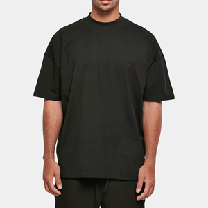 T-shirt de fitness pour homme de haute qualité, coupe ajustée, logo imprimé, 100% coton et polyester, séchage rapide et respirant, vêtements pour homme - Product Image 4