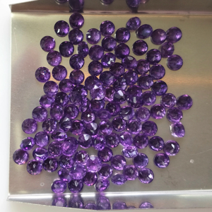 Ametista Africana Natural, Corte Brillante Redondo de 3.5MM, Gemas Sueltas de la Mejor Calidad para Joyería, Gemas de Montaña Roja Certificadas - Product Image 4