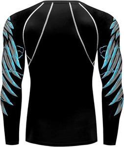 2026 Boxing Jersey <b>Men</b> MMA Rash Guard Jiu Jitsu Bjj T-<b>Shirt</b> <b>Compression</b> <b>Shirt</b> Quick Dry Gym Running Training BJJ Rash Guard - Product Image 2
