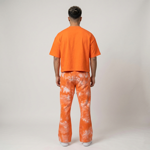 New Hot Selling Breathable Lightweight Eco-Friendly Summer Casual Streetwear Custom Printed Solid 100% Cotton T-shirt Trouser - Product Image 5