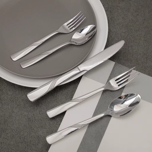 Stainless Steel Cutlery <b>Knife</b> <b>Fork</b> <b>Spoon</b> <b>Set</b> Western silver Cutlery <b>Set</b> Silverware Suitable for Wedding Event Gifts - Product Image 1