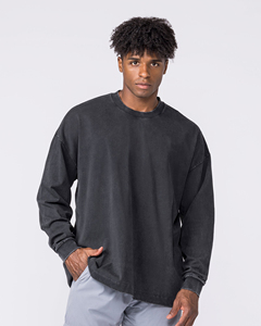 Sweat-shirts à capuche chauffants à manches longues noirs personnalisés en gros pour hommes - Product Image 5