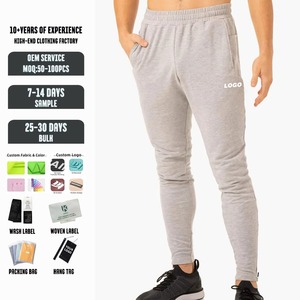 Men's Lightweight Elastic Waist Canvas Formal Flare <b>Joggers</b> Sweatpants <b>Stacked</b> Trousers - Product Image 5