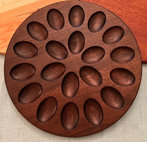Handmade High Quality Wood <b>Egg</b> Plate/tray With 18 Holes For Storage Organization Kitchen Countertop Use - Product Image 4