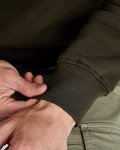 Sudadera de cuello redondo para hombre, estilo liso, interior suave cepillado, material de algodón sostenible para ropa al por mayor - Product Image 2