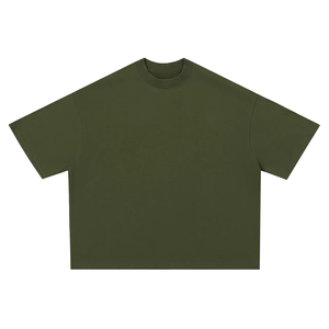 เสื้อยืดโอเวอร์ไซส์ ยูนิเซ็กซ์ ผ้าฝ้าย 320 GSM หนานุ่ม สไตล์สตรีทแวร์ ลำลอง ทรงหลวม - Product Image 1