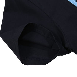 T-shirt en coton noir de qualité supérieure, personnalisable avec logo brodé, col rond, pour le fitness, vente en gros directe usine OEM - Product Image 5