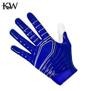Custom Waterproof Stretch Youth American Football <b>Gloves</b> for Boys & Girls Wide Receiver Style Purple Rugdy 2026 - Product Image 4