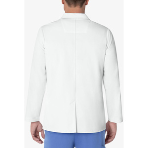 Bata de laboratorio médica ligera para profesionales médicos y científicos, de manga larga, de poliéster y algodón, para hombres. - Product Image 2