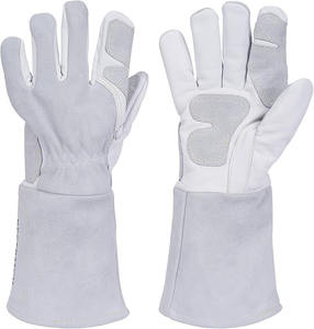 Guantes TIG resistentes al calor y al fuego, guantes para manipulación de animales para barbacoa con manga extra larga - Product Image 1