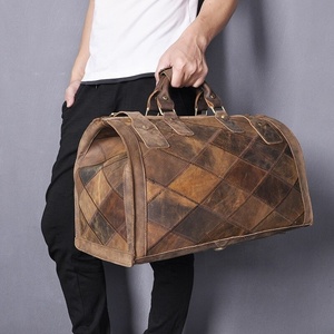 Waterproof Quick Dry stylish Leather Weekender Travel Duffel Bag Duffel Custom Logo Polyester Low Prices Leather Travel Bags - Product Image 2