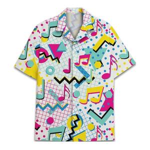 100% Polyester Jersey <b>Half</b> Sleeve Quick Dry Digital Print Men's <b>Shirts</b> Wholesale Customized Design - Product Image 5