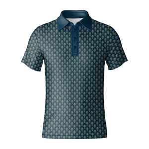 Nouvelle mode masculine, vêtements en tissu lisse, imprimé sur toute la surface, style décontracté, haut imprimé par sublimation, polo - Product Image 4