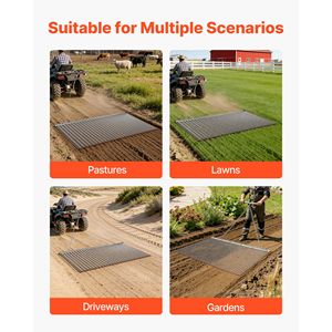 Erpice a Rete in Acciaio Zincato ad Alta Efficienza 5 x 3 Piedi per Trattori - Accessori Durevoli - Product Image 6