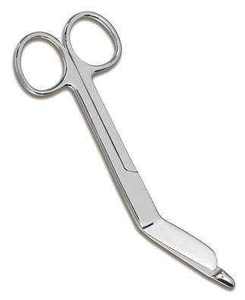 Tijeras para Vendajes de Acero Inoxidable de 14 cm, Tijeras de Enfermería Manuales, Pinza Médica para Cuidado en el Hogar - Product Image 2