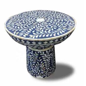 Support à gâteau carré et assiette à motif floral de haute qualité, incrustation d'os, fait à la main, présentoir à dessert décoratif, prix de gros - Product Image 2