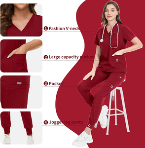 Comfortable <b>Jogger</b> <b>Scrubs</b> Sets Medical <b>Scrub</b> Suits Hospital Nursing Uniforms Wholesale Doctors Nurses Custom Logo - Product Image 4