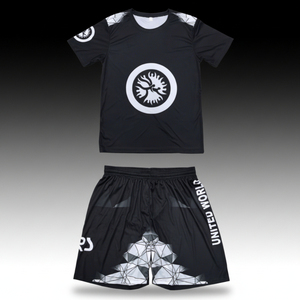 Custom Men MMA Rash Guard and Fight <b>Shorts</b> Set Sublimation Print No Gi Jiu Jitsu <b>Grappling</b> Training Uniform - Product Image 5