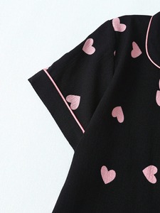 Ensembles de pyjamas en soie pour femmes, vente en gros, élégants, thermiques, taille élastique, logo avant, respirants, pour l'été - Product Image 3