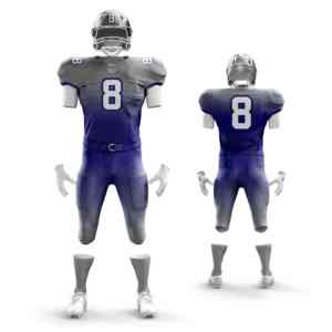 Uniforme de Fútbol Americano Moderno, Ajuste Atlético, Personalizado con Nombre de Equipo, Unisex, Manga Corta, Tela de Poliéster Transpirable, para Todas las Temporadas - Product Image 1