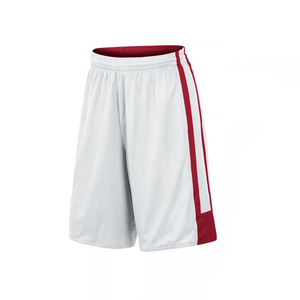 Pantalones Cortos Bermuda Deportivos de Secado Rápido para Hombre, Blancos con Franja Lateral Roja, Tallas Grandes, Cintura Elástica, Talle Medio, Tejido Vaquero - Product Image 2
