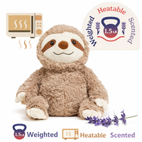 Peluche paresseux lestée et chauffante pour micro-ondes, jouet en peluche doux personnalisé pour enfants